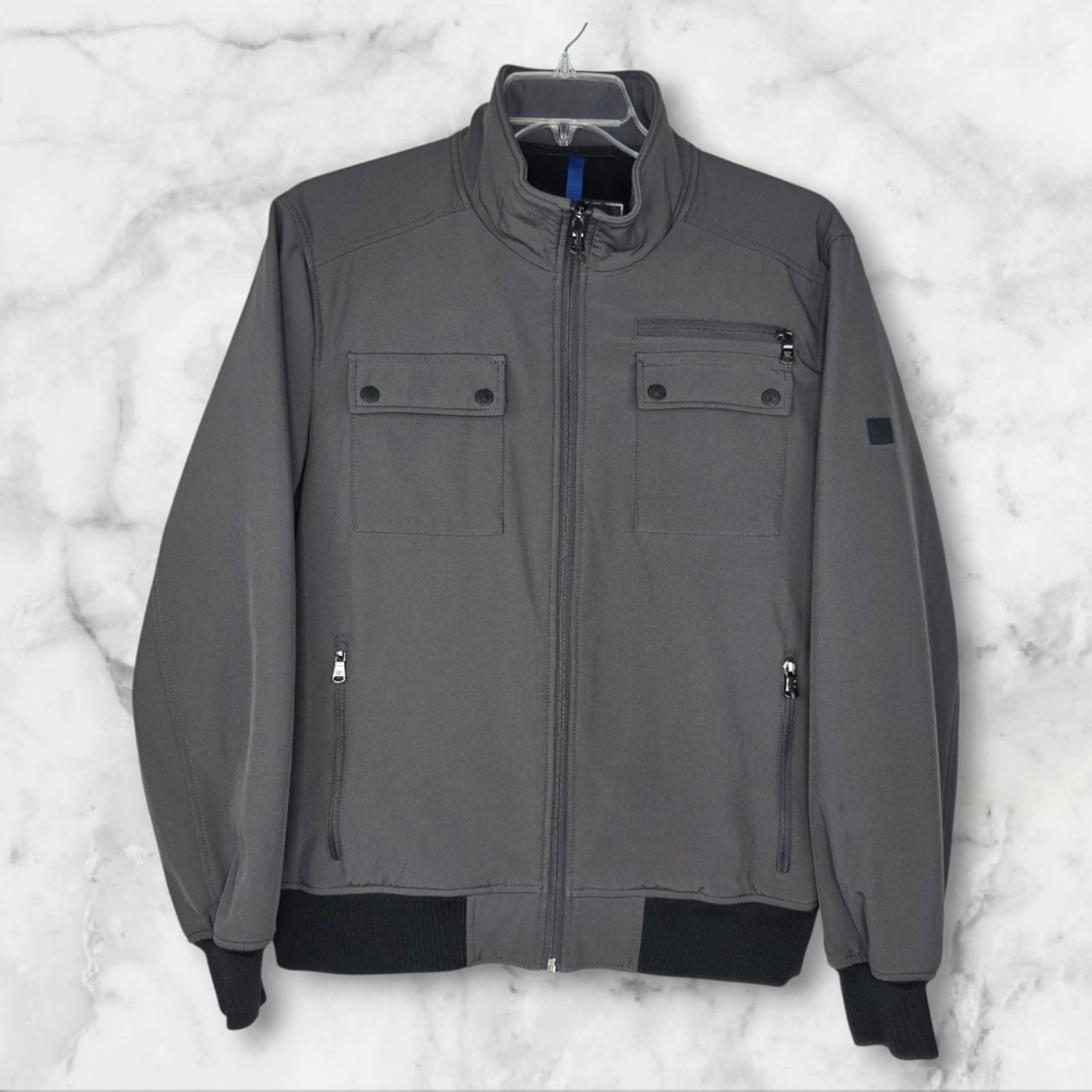 CALVIN KLEIN Breathable Water Resistant Solid Bomber Jacket Men's Size M